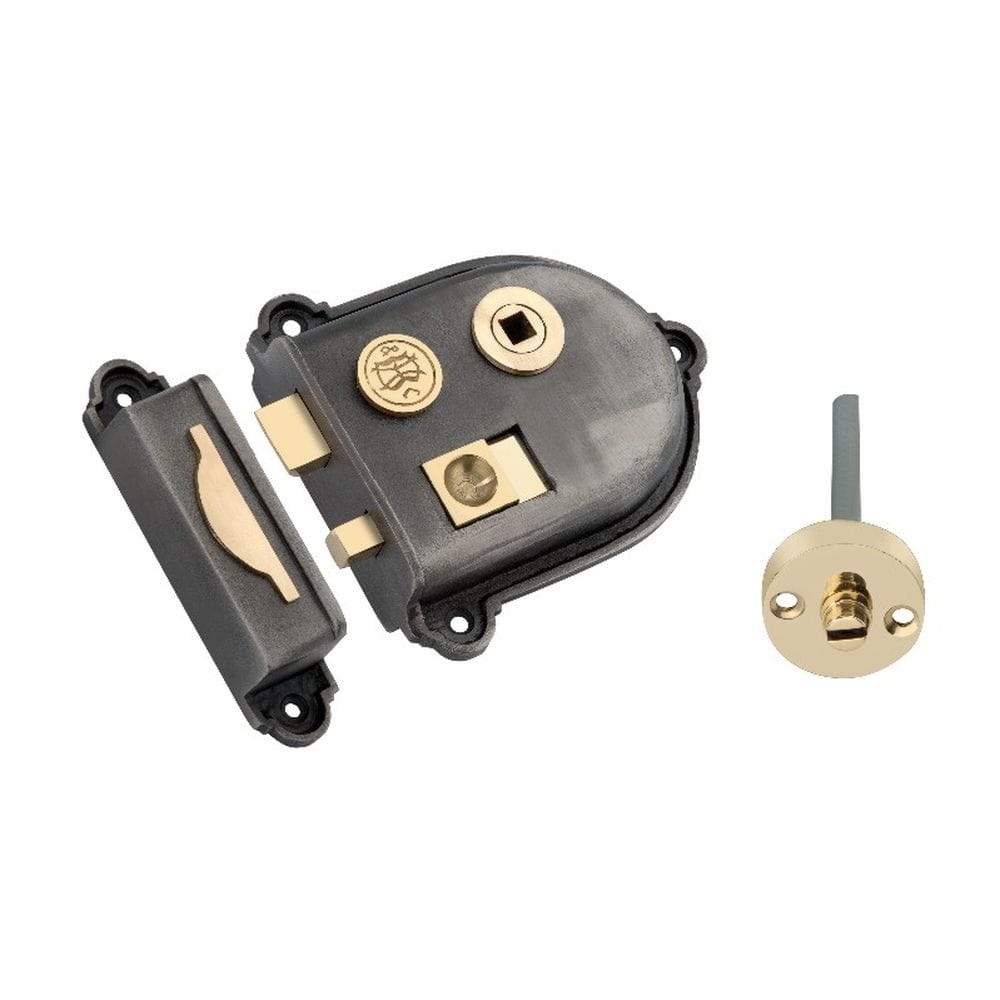 Spira Brass Locks & Latches N/A / Pewter / Rim Locks Spira Brass - Cromwell Rim Lock Pewter