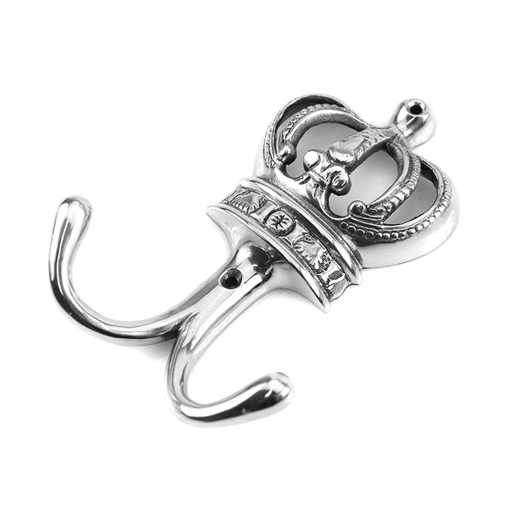 Spira Brass Accessories N/A / Polished Nickel / Single Coat Hooks Spira Brass - Crown Hook Polished Nickel