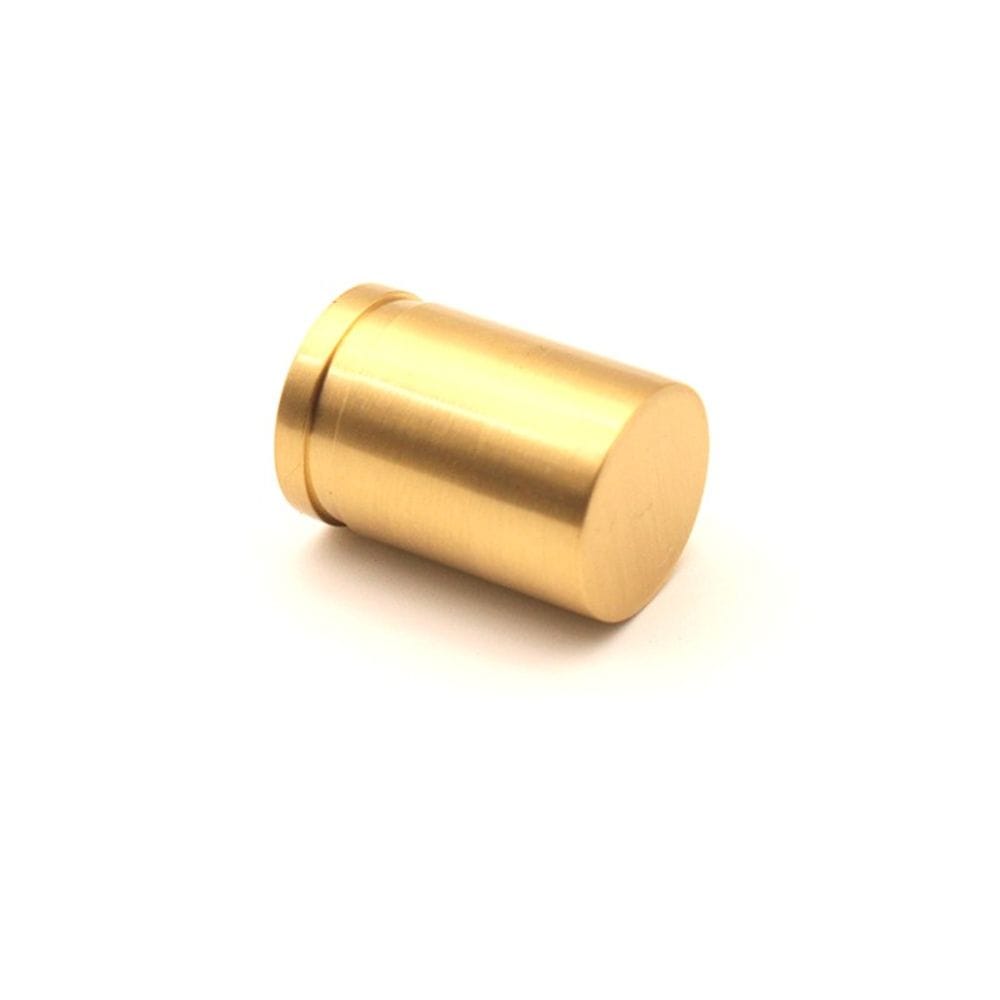 Spira Brass Cabinet Hardware N/A / Satin Brass / Cabinet Cup Pulls Spira Brass - Cylinder Cupboard Pull Satin Brass