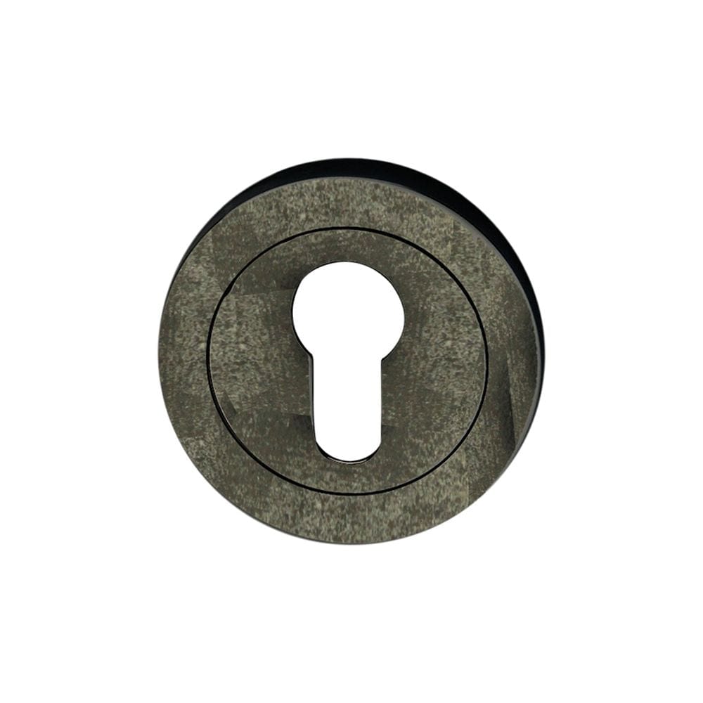 Spira Brass Door Furniture N/A / Pewter / Euro profile Escutcheons Spira Brass - Euro Profile Escutcheon Pewter