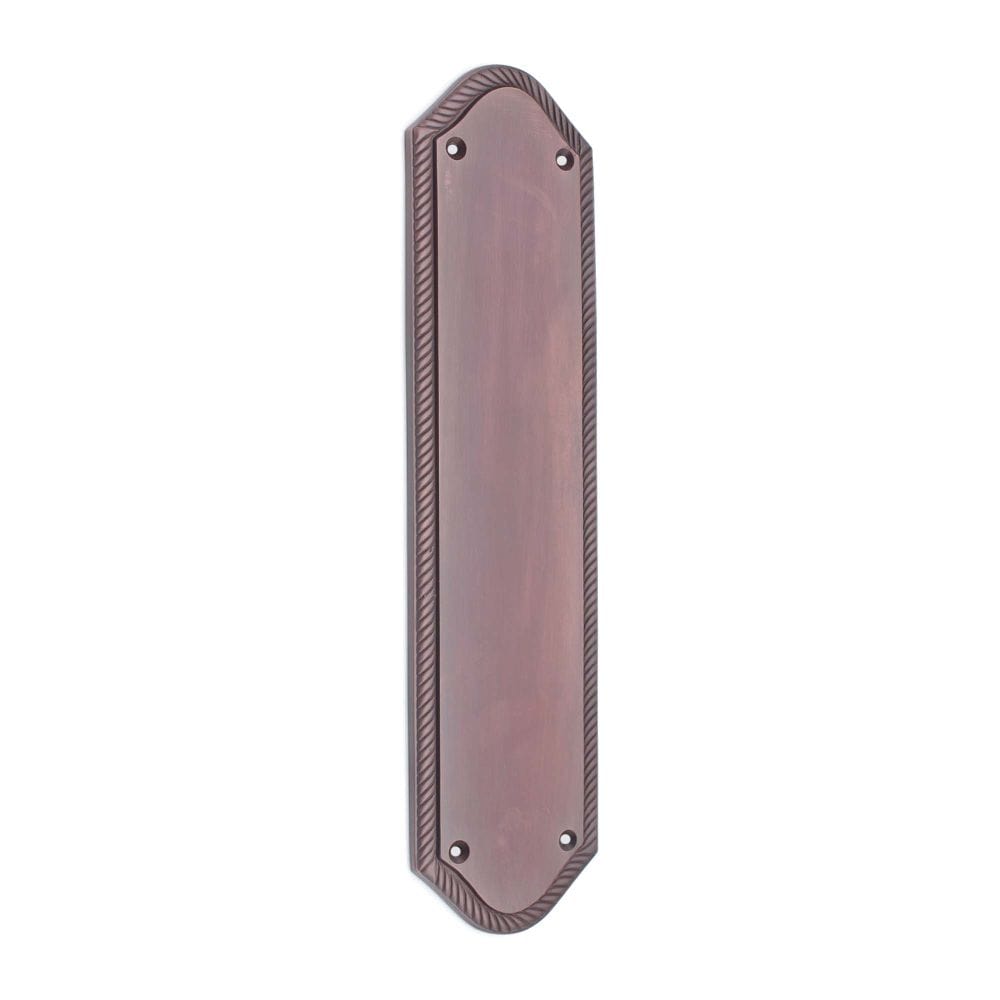 Spira Brass Door Furniture N/A / Aged Bronze / Finger Plates Spira Brass - Georgian Half Round Finger Plate 295mm Aged Bronze