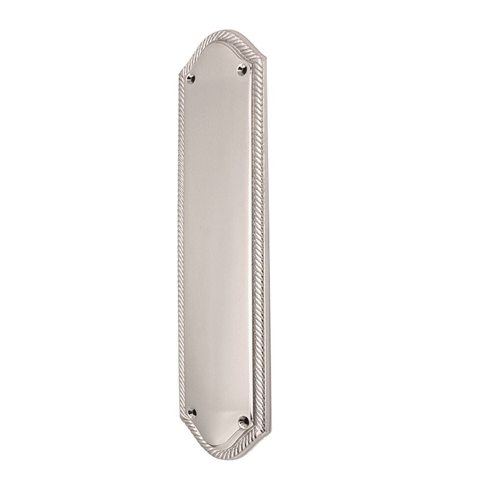 Spira Brass Door Furniture N/A / Polished Chrome / Finger Plates Spira Brass - Georgian Half Round Finger Plate 295mm Polished Chrome