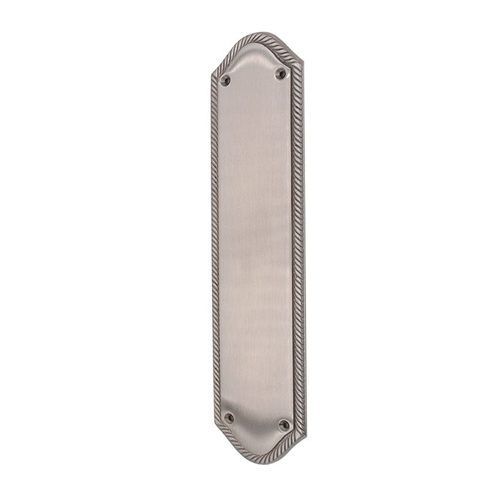 Spira Brass Door Furniture N/A / Satin Chrome / Finger Plates Spira Brass - Georgian Half Round Finger Plate 295mm Satin Chrome