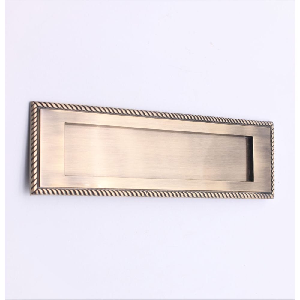 Spira Brass Door Furniture N/A / Antique Brass / Letter Plates Spira Brass - Georgian Letter Plate 250mm Antique Brass