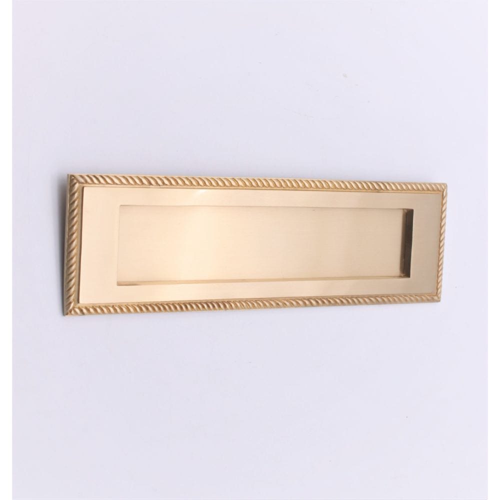 Spira Brass Door Furniture N/A / Satin Brass / Letter Plates Spira Brass - Georgian Letter Plate 250mm Satin Brass