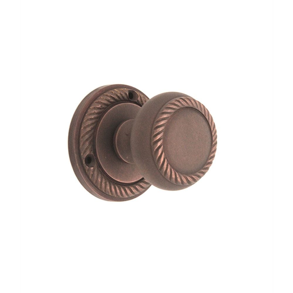 Spira Brass Door Furniture N/A / Aged Bronze / Mortice Knobs Spira Brass - Georgian Mortice Door Knob Aged Bronze