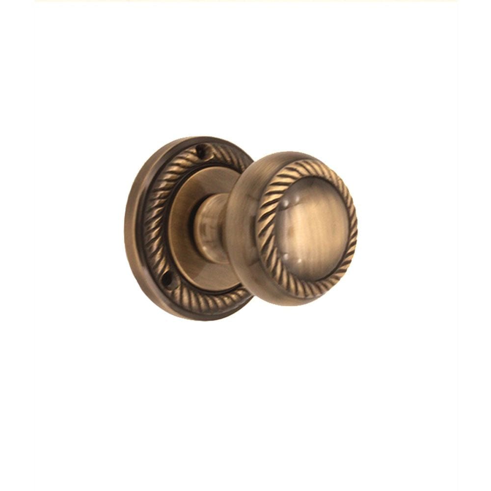 Spira Brass Door Furniture N/A / Antique Brass / Mortice Knobs Spira Brass - Georgian Mortice Door Knob Antique Brass