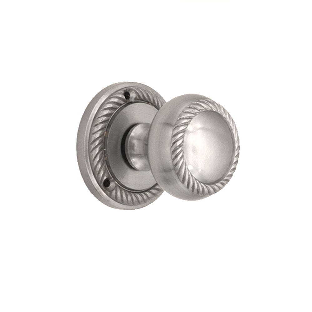 Spira Brass Door Furniture N/A / Satin Chrome / Mortice Knobs Spira Brass - Georgian Mortice Door Knob Satin Chrome