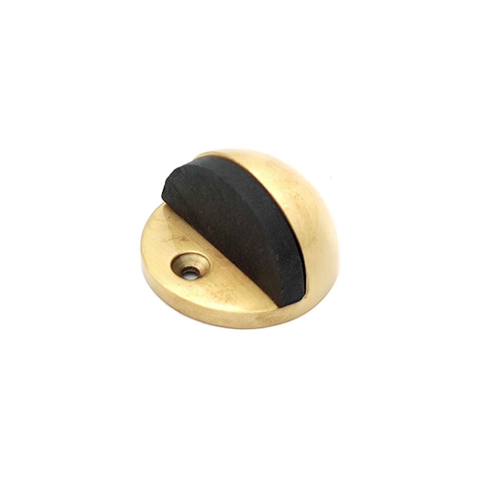 Spira Brass Door Furniture N/A / Satin Brass / Floor Door Stops Spira Brass - Half Moon Door Stopper Satin Brass