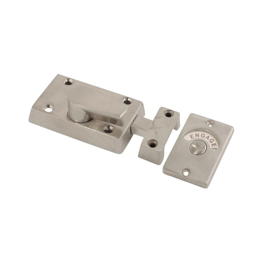 Spira Brass Door Furniture N/A / Satin Nickel / Toilet Indicator Bolt Spira Brass - Indicator Bolt Latch Satin Nickel