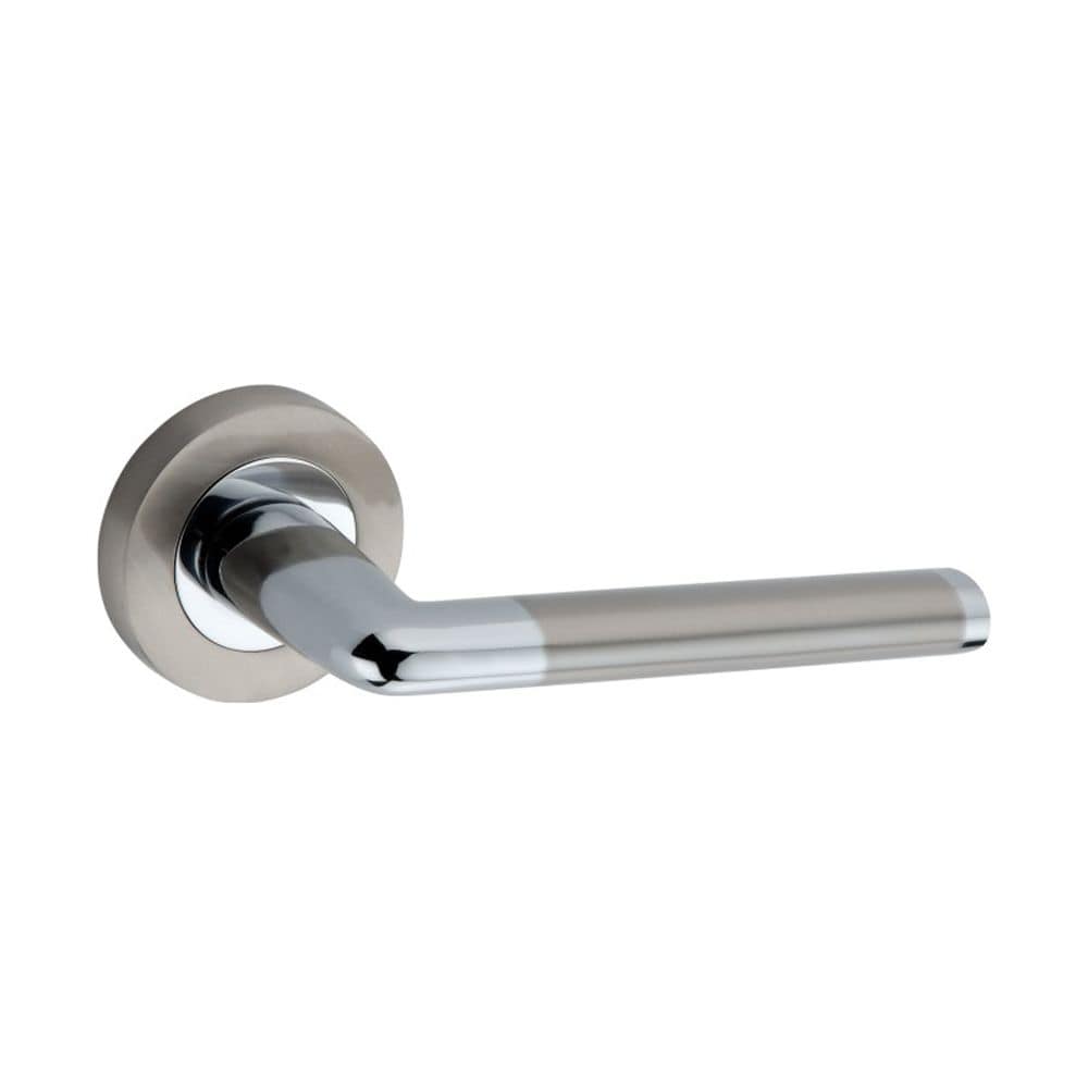 Spira Brass Door Furniture N/A / Dual Tone / Door Handles on Rose Spira Brass - Madrid Lever Door Handle Dual Tone