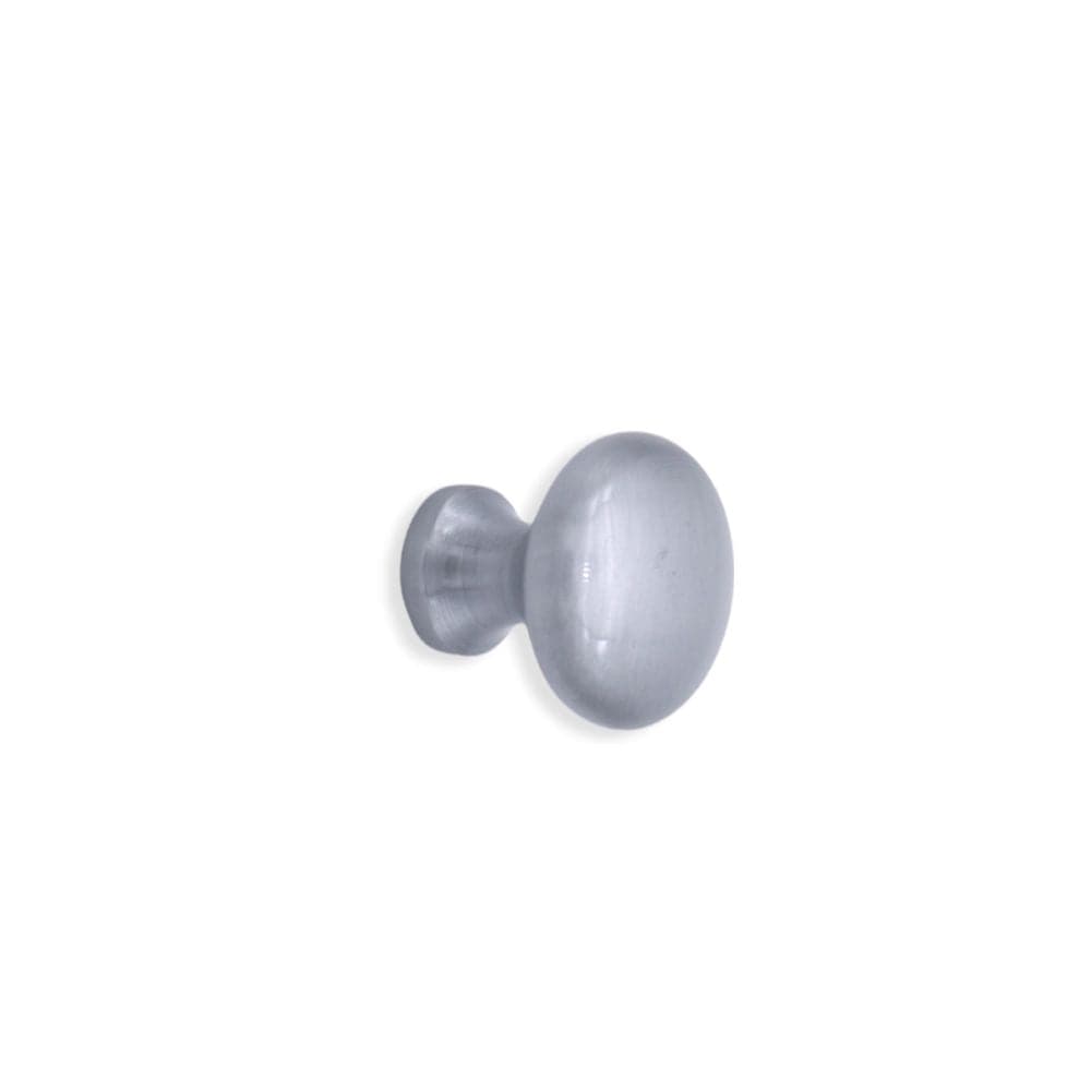 Spira Brass Cabinet Hardware N/A / Satin Chrome / Cabinet Knobs Spira Brass - Mushroom 25mm Cupboard Knob Satin Chrome