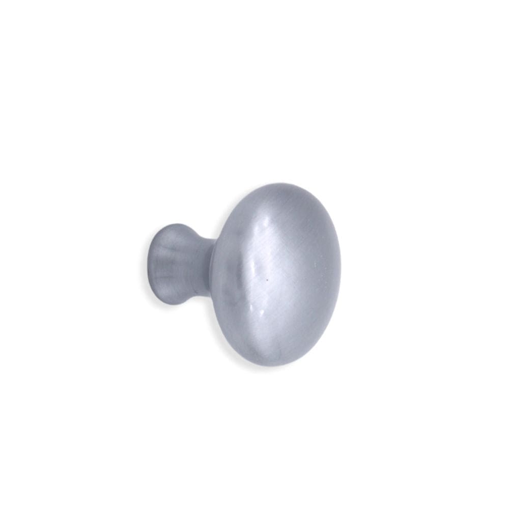 Spira Brass Cabinet Hardware N/A / Satin Chrome / Cabinet Knobs Spira Brass - Mushroom 32mm Cupboard Knob Satin Chrome