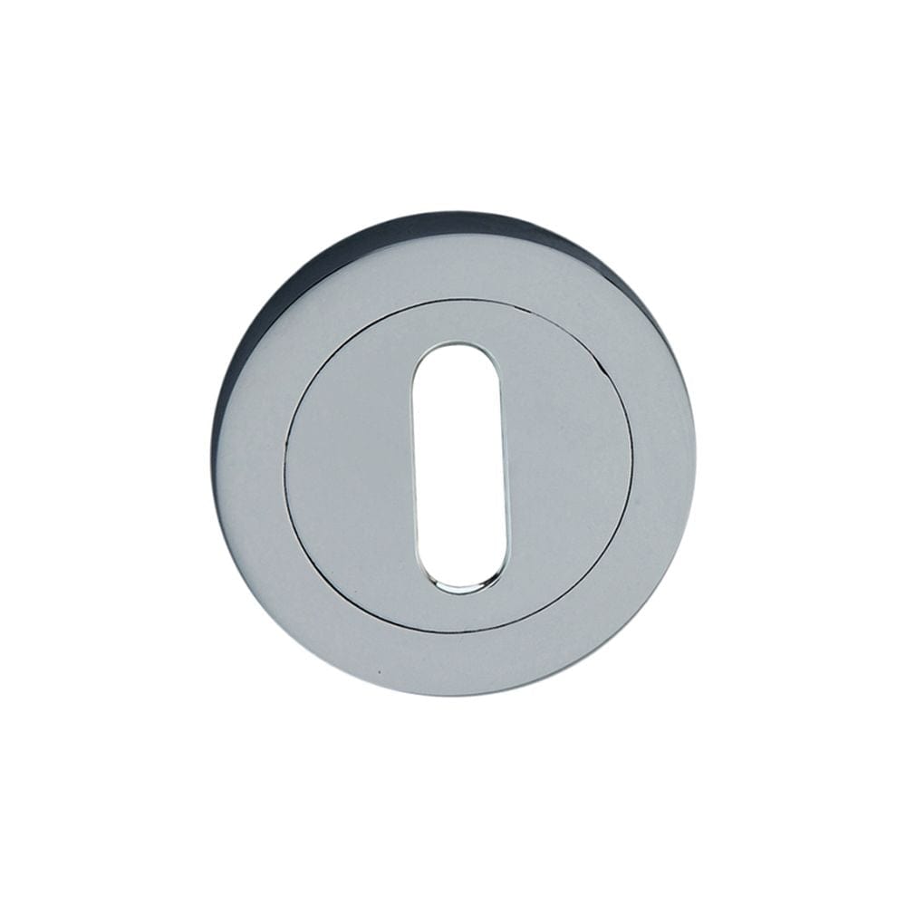 Spira Brass Door Furniture N/A / Satin Chrome / Mortice Key Profile Escutcheons Spira Brass - Oval Standard Escutcheon Satin Chrome