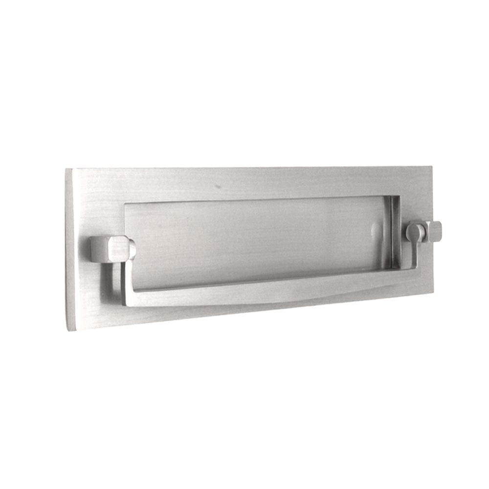 Spira Brass Door Furniture N/A / Satin Chrome / Postal Knockers Spira Brass - Regency Knocker Postal Plate 250mm Satin Chrome