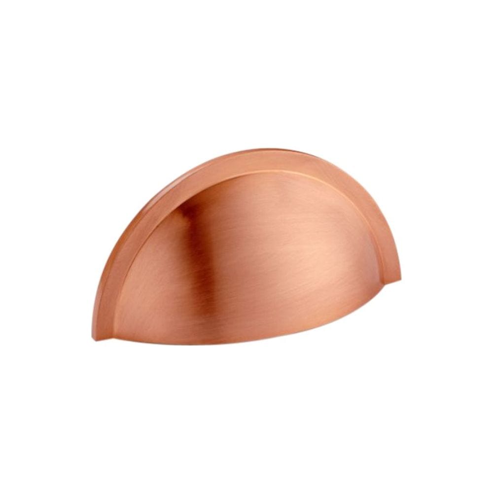 Spira Brass Cabinet Hardware N/A / Copper / Cabinet Cup Pulls Spira Brass - Slim Cup Handle Small Copper