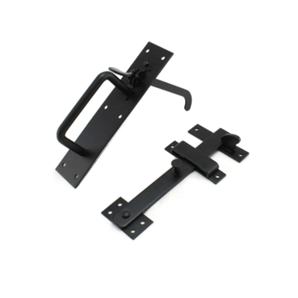Spira Brass Door Furniture Black / Thumb Latch Spira Brass - Suffolk Latch Black