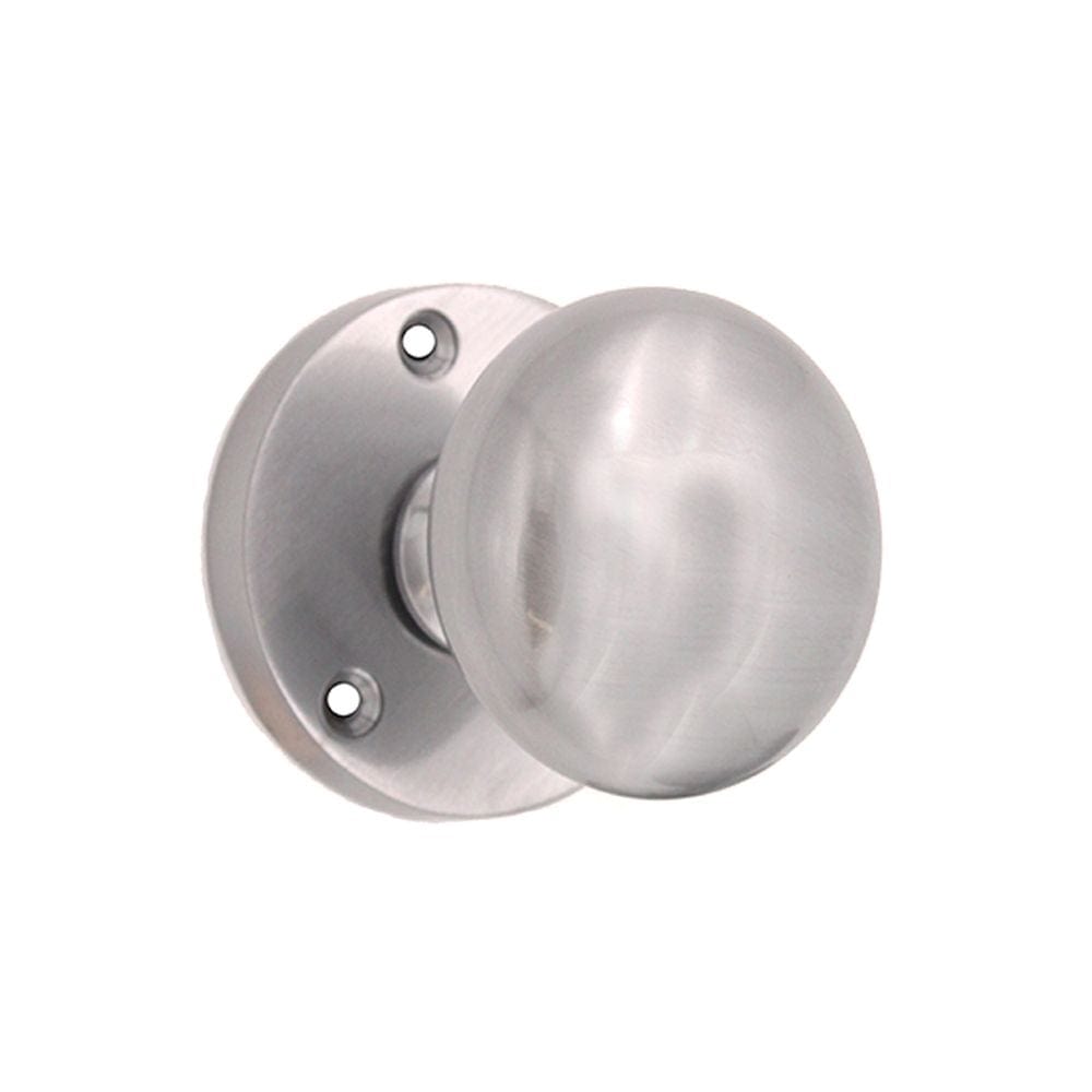 Spira Brass Door Furniture N/A / Satin Chrome / Mortice Knobs Spira Brass - Victorian Door Knob Satin Chrome