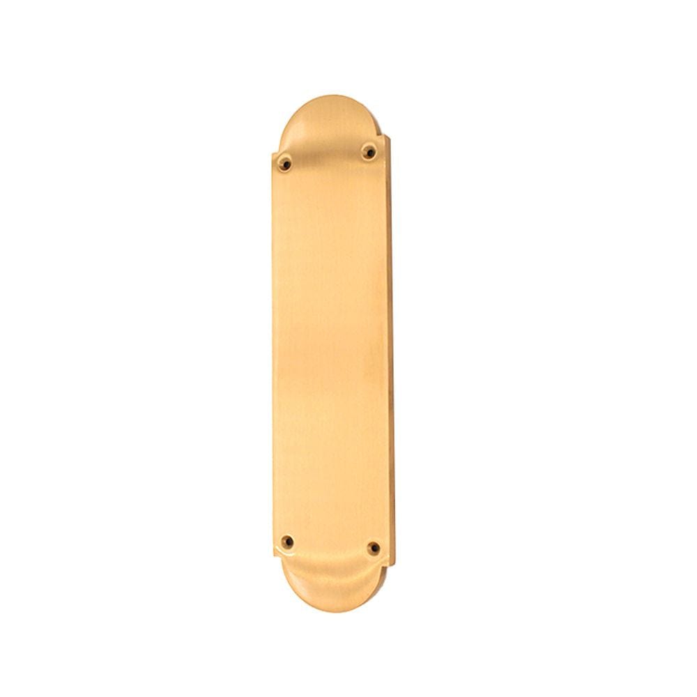 Spira Brass Door Furniture N/A / Satin Brass / Finger Plates Spira Brass - Victorian Half Round Finger Plate 300mm Satin Brass