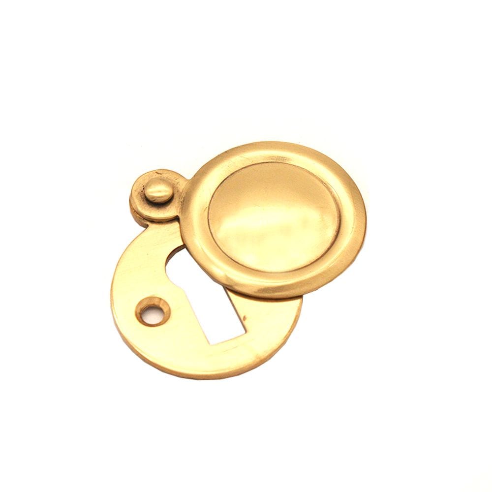 Spira Brass Door Furniture N/A / Polished Brass / Mortice Key Profile Escutcheons Spira Brass - Victorian Key hole Covered Polished Brass