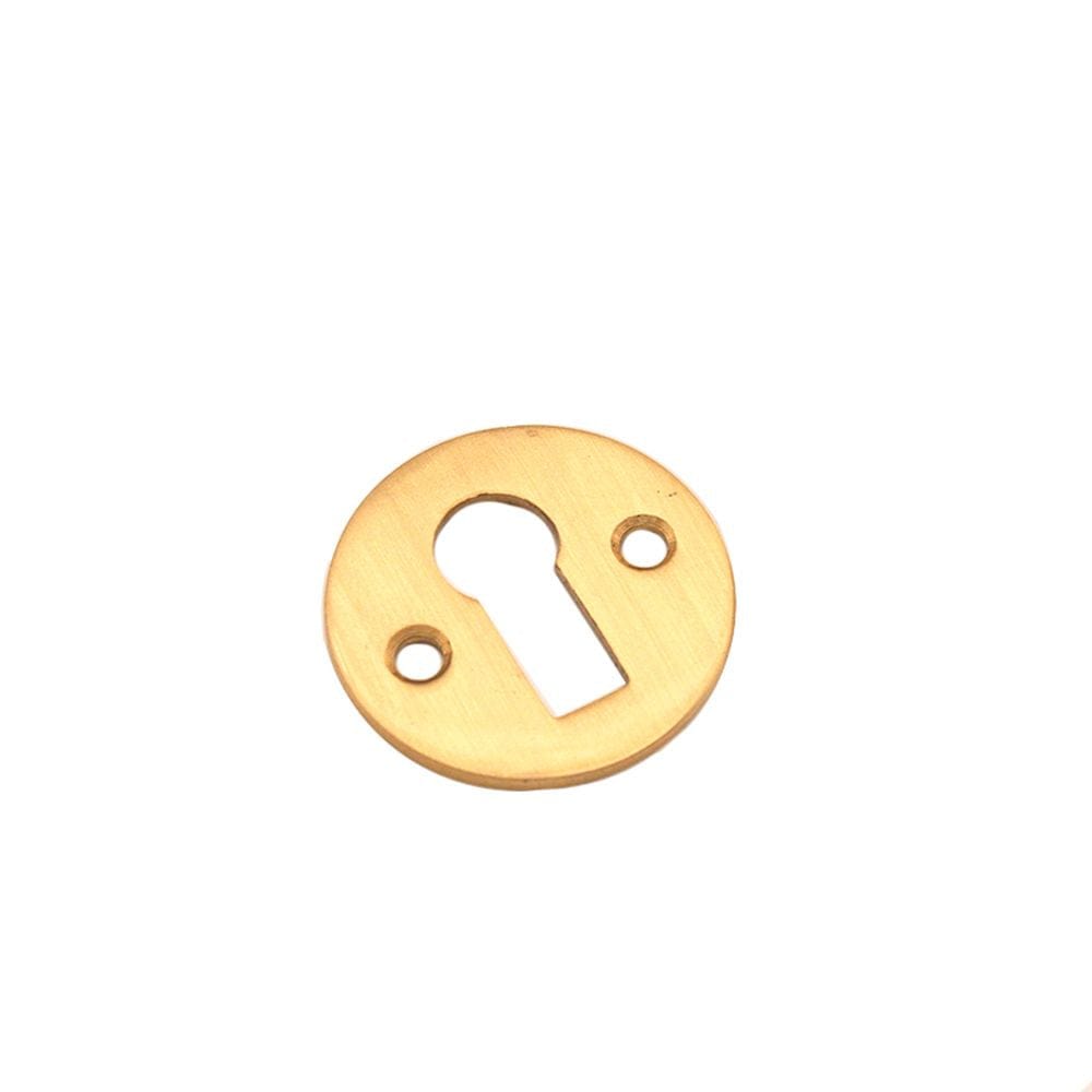 Spira Brass Door Furniture N/A / Satin Brass / Mortice Key Profile Escutcheons Spira Brass - Victorian Key hole Satin Brass