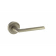 STATUS Door Furniture Satin Nickel / Round Rose STATUS Georgia Lever on Round Rose - Satin Nickel