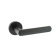 STATUS Door Furniture Matt Black / Round Rose STATUS Michigan Lever on Round Rose - Matt Black