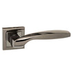STATUS Door Furniture Black Nickel / Square Rose STATUS Oklahoma Lever on Square Rose - Black Nickel