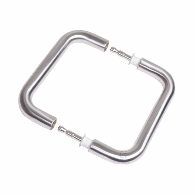 Steel Line Door Furniture Satin Stainless Steel / Back to Back Fixing Pack Steel Line Door Pull Handle Back to Back 150mm Satin Stainless Steel finish