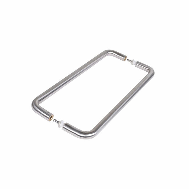 Steel Line Door Furniture Satin Stainless Steel / Back to Back Fixing Pack Steel Line Door Pull Handle Back to Back 425mm Satin Stainless Steel finish