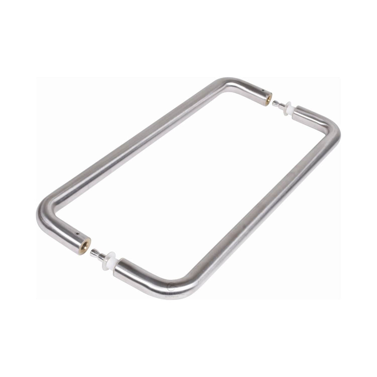 Steel Line Door Furniture Satin Stainless Steel / Back to Back Fixing Pack Steel Line Door Pull Handle Back to Back 600mm Satin Stainless Steel finish