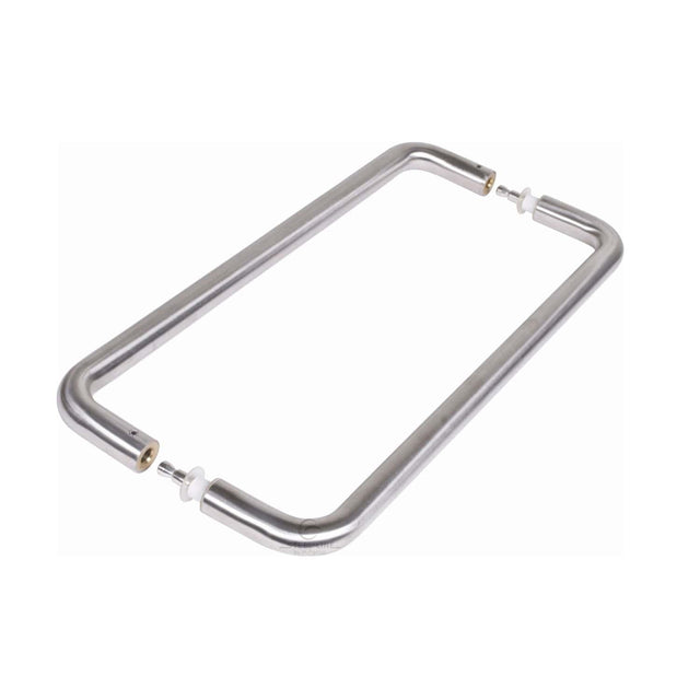 Steel Line Door Furniture Satin Stainless Steel / Back to Back Fixing Pack Steel Line Door Pull Handle Back to Back 600mm Satin Stainless Steel finish