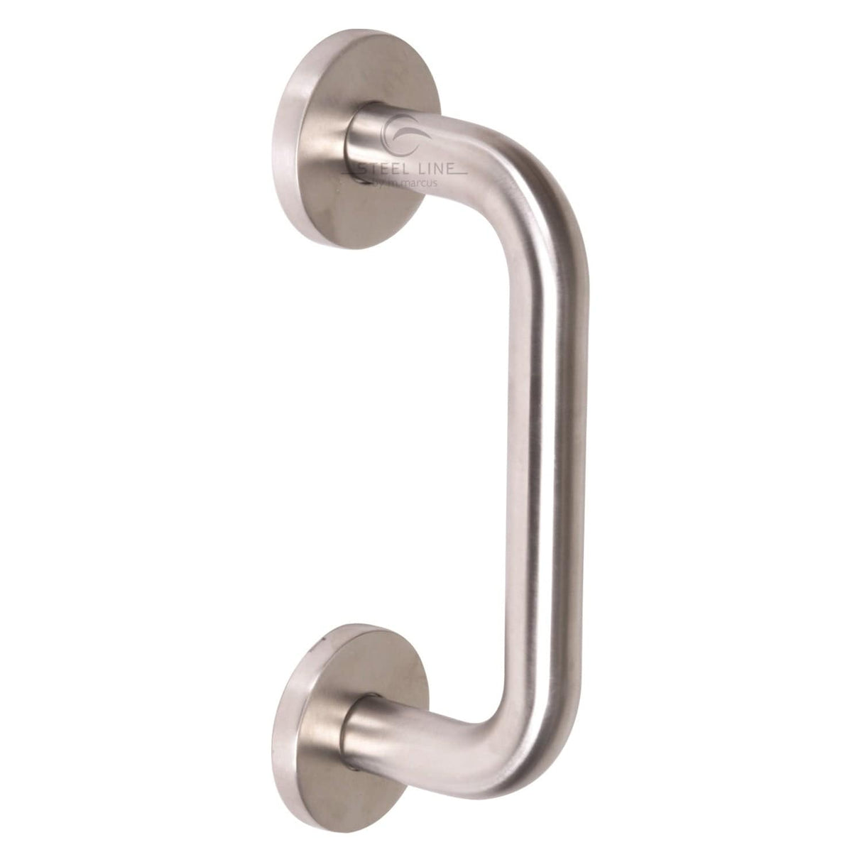Steel Line Door Furniture Satin Stainless Steel / Pull Handles (Bolt Through) Steel Line Door Pull Handle Bolt Fix 225mm Satin Stainless Steel finish