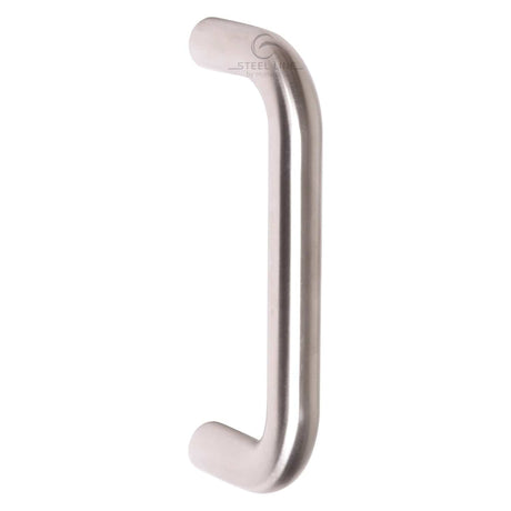 Steel Line Door Furniture Satin Stainless Steel / Pull Handles (Bolt Through) Steel Line Door Pull Handle Bolt Fix 225mm Satin Stainless Steel finish