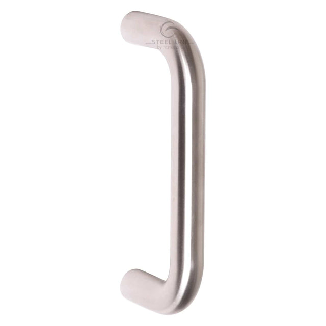 Steel Line Door Furniture Satin Stainless Steel / Pull Handles (Bolt Through) Steel Line Door Pull Handle Bolt Fix 225mm Satin Stainless Steel finish