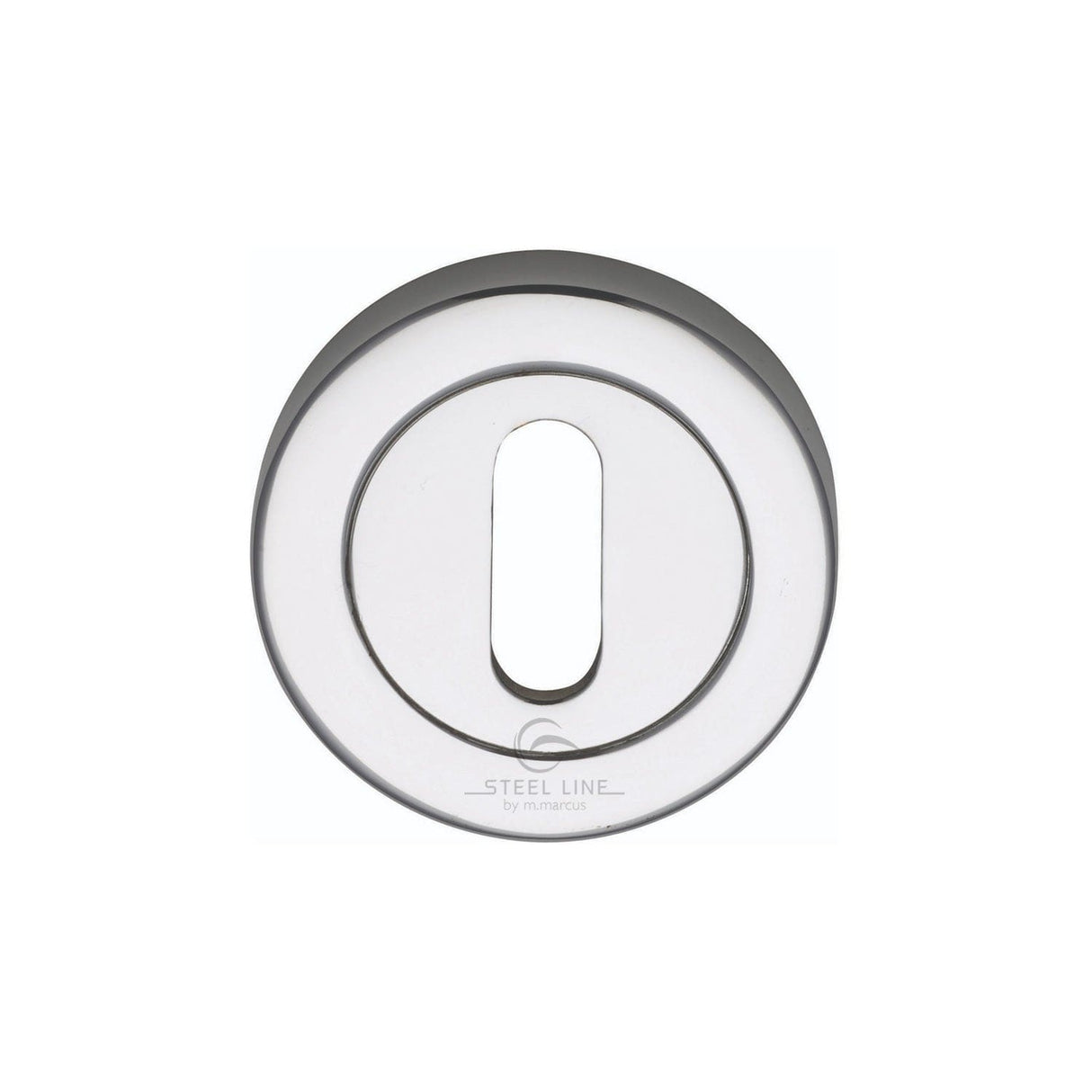 Steel Line Door Furniture Polished Stainless Steel / Mortice Key Profile Escutcheons Steel Line Keyhole Escutcheon Stainless Steel Polished Stainless Steel finish
