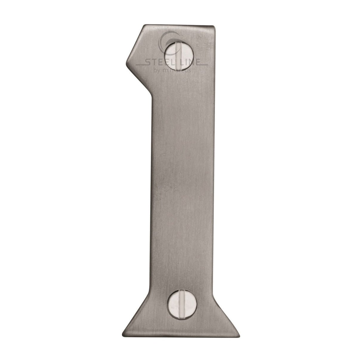 Steel Line Door Furniture Satin Stainless Steel / Numerals / 1 Steel Line Numeral 1 - 3 Steel Line