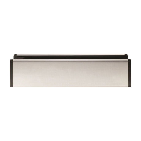 This is an image of a Eurospec - Sleeved Letter Plate - Satin Stainless Steel that is availble to order from Trade Door Handles in Kendal.