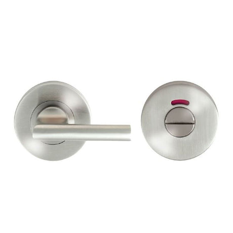This is an image of a Eurospec - Large Turn and Indicator coin release - Satin Stainless Steel that is availble to order from Trade Door Handles in Kendal.