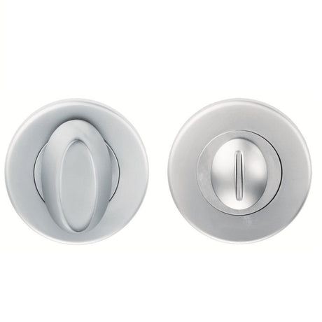This is an image of a Serozzetta - Turn and Release - Satin Chrome that is availble to order from Trade Door Handles in Kendal.