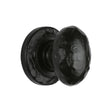 The Tudor Collection Cabinet Hardware Antique Black / Cabinet Knobs / 32mm Dia. The Tudor Collection - Cabinet Knob Rustic Oval Design 32mm Black Iron