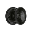 The Tudor Collection Cabinet Hardware Antique Black / Cabinet Knobs / 38mm Dia. The Tudor Collection - Cabinet Knob Rustic Oval Design 38mm Black Iron
