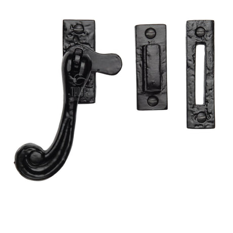 The Tudor Collection Window Furniture Antique Black / No / Mortice & Hook Place The Tudor Collection - Casement Window Fastener Black Iron