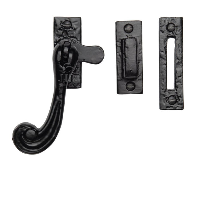 The Tudor Collection Window Furniture Antique Black / No / Mortice & Hook Place The Tudor Collection - Casement Window Fastener Black Iron