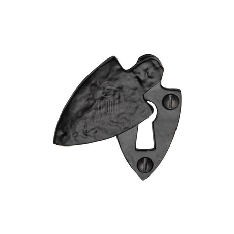 The Tudor Collection Door Furniture Antique Black / Mortice Key Profile Escutcheons The Tudor Collection - Covered Keyhole Black Iron