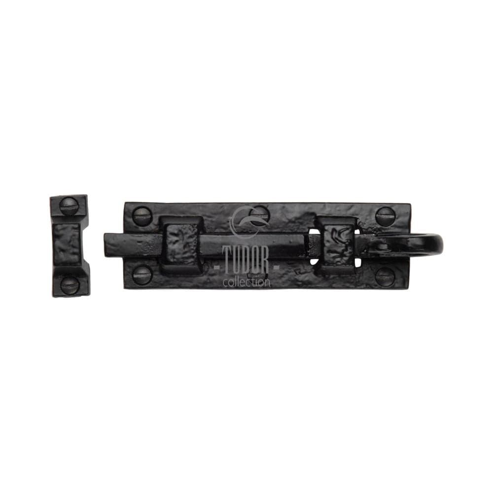 The Tudor Collection Accessories Antique Black / Straight Surface Bolts / 75mm / 3" The Tudor Collection - Door Bolt Straight 3" Black Iron
