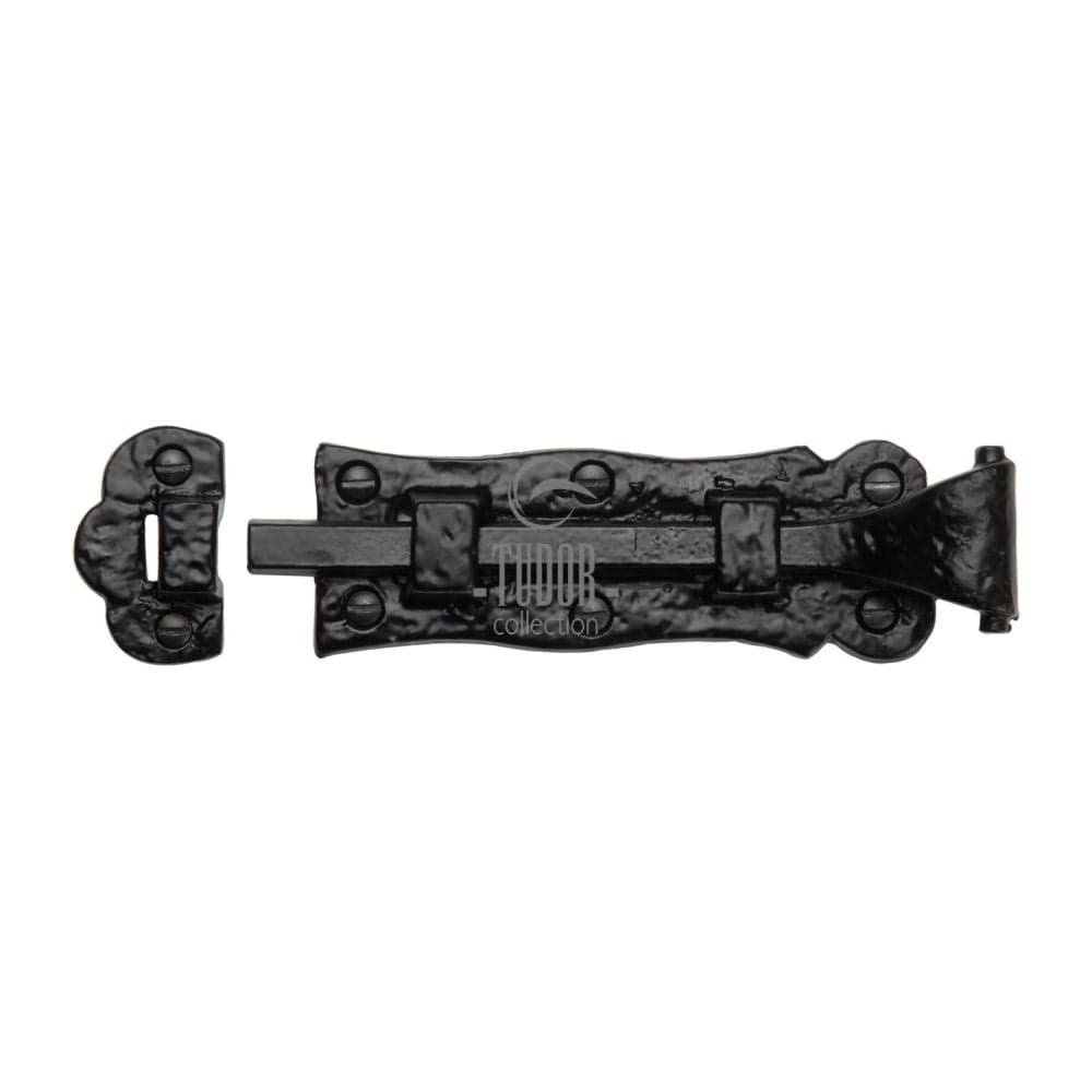 The Tudor Collection Accessories Antique Black / Straight Surface Bolts / 150mm / 6" The Tudor Collection - Door Bolt Straight 6" Black Iron