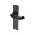 The Tudor Collection Door Furniture Antique Black / Latch Handles The Tudor Collection - Door Handle Lever Latch Wellington Design Black Iron