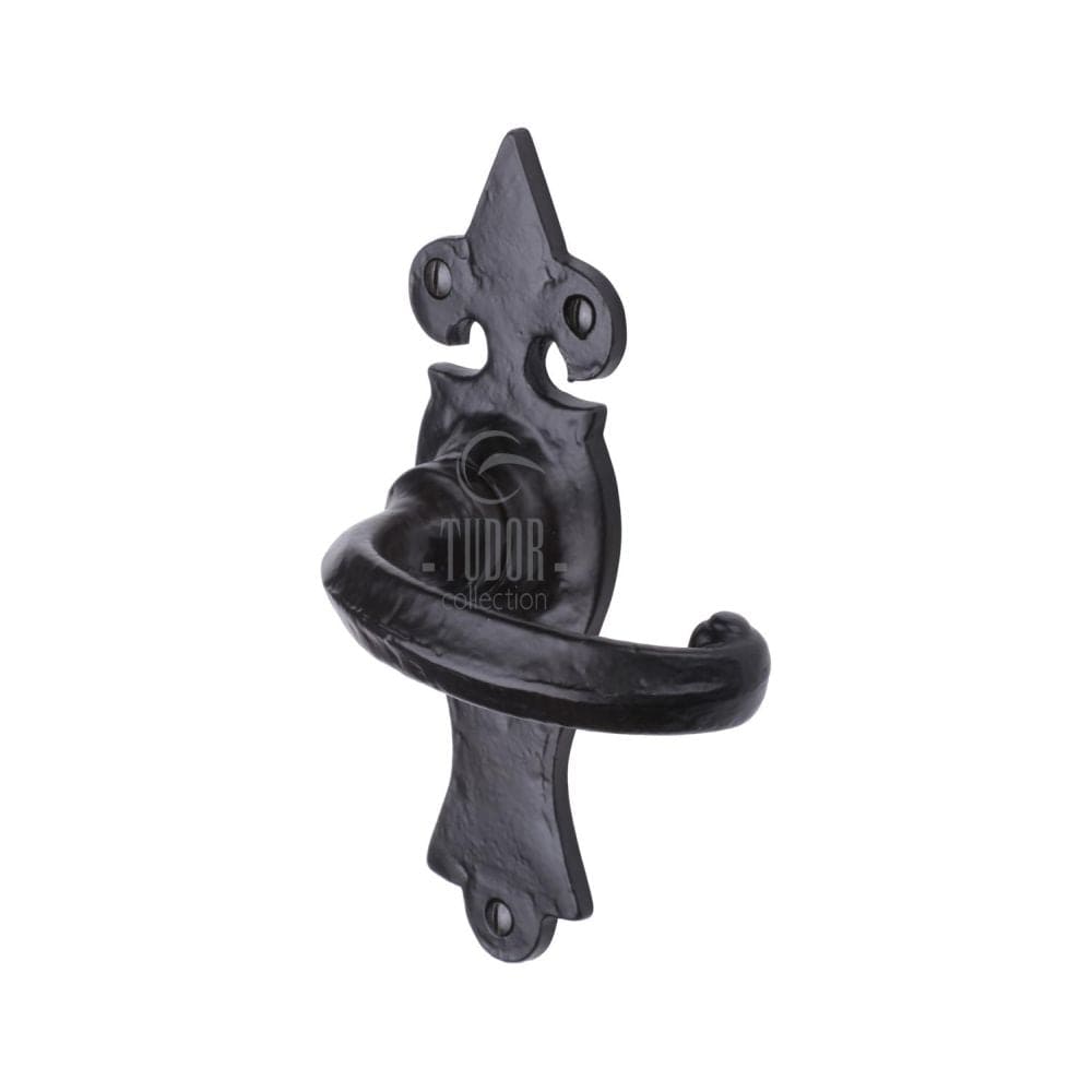 The Tudor Collection Door Furniture Antique Black / Latch Handles The Tudor Collection - Door Handle Lever Latch Wroxeter Design Black Iron