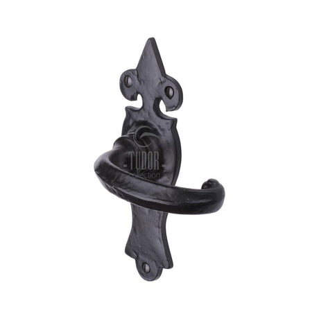 The Tudor Collection Door Furniture Antique Black / Latch Handles The Tudor Collection - Door Handle Lever Latch Wroxeter Design Black Iron